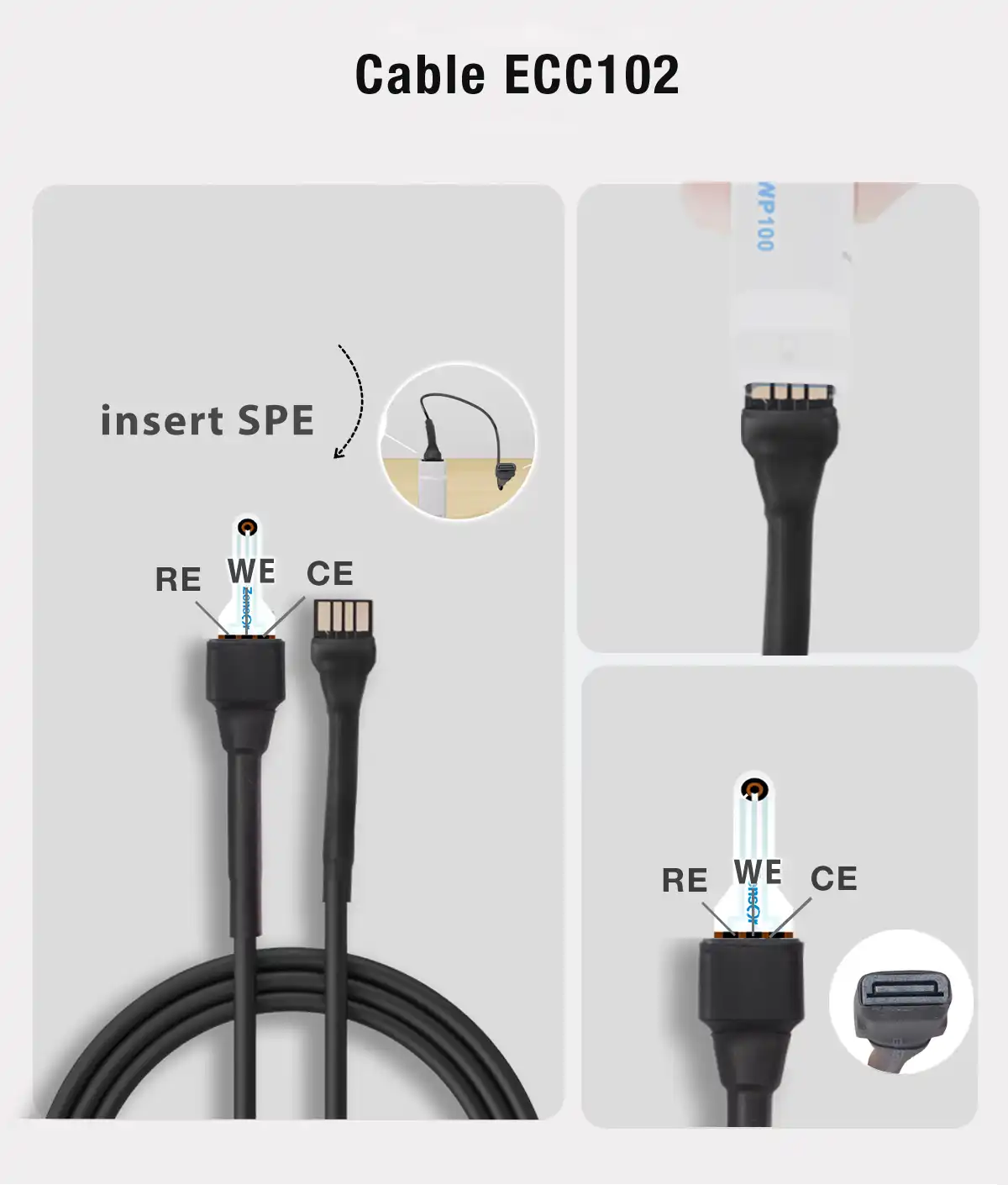 Flexible screen-printed disposable electrodes-cable